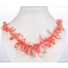 Natural Branch Salmon Coral Necklace