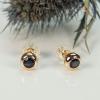 14 kt yellow Gold Earrings with Sapphires